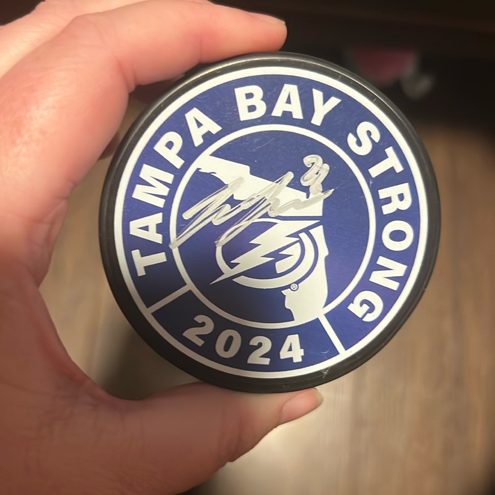 Tampa Bay Lightning Signed Puck